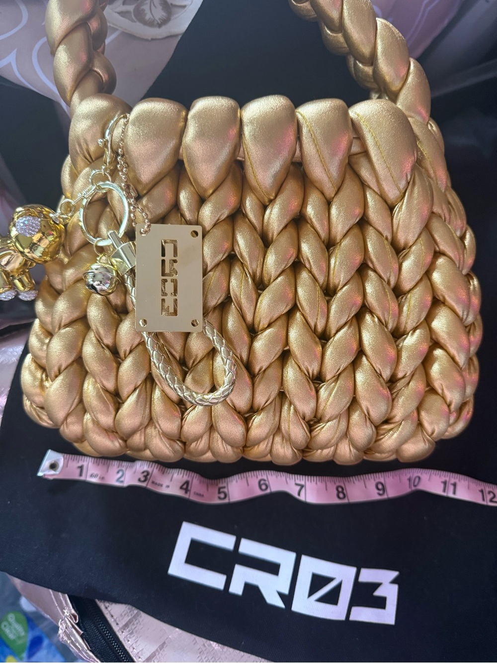 Metallic Gold Braided made in Italy